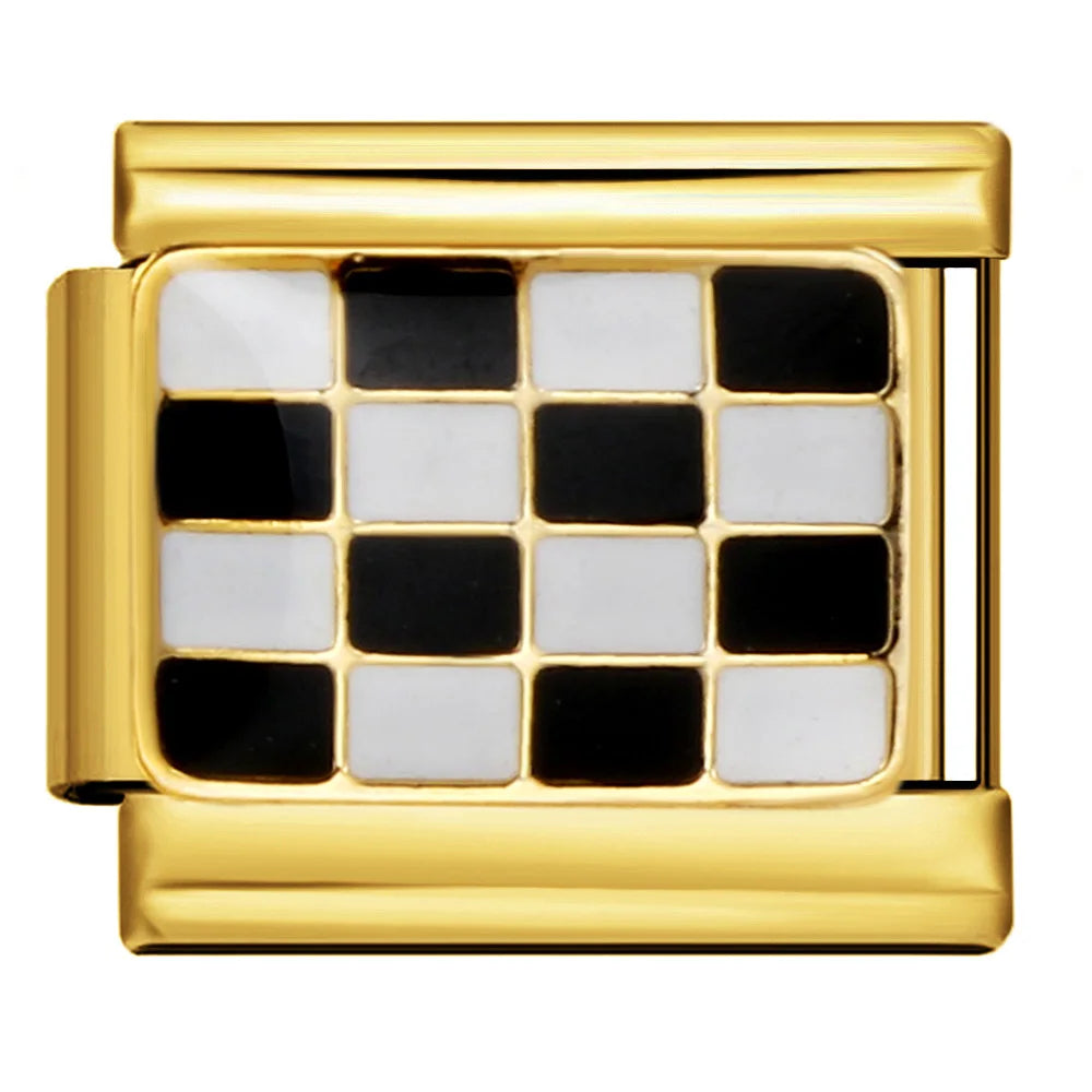Gold Color Italian Charm Link 381