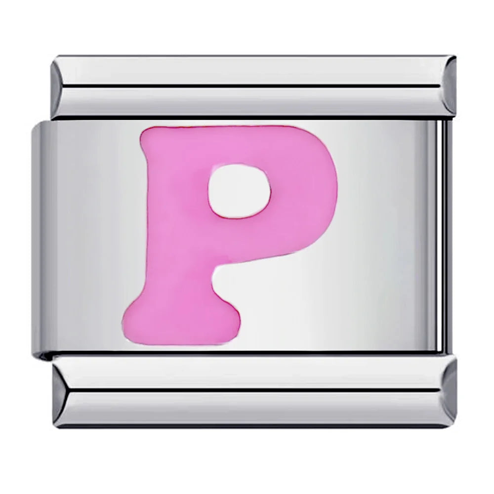 Pink Color 26 English Letters 018