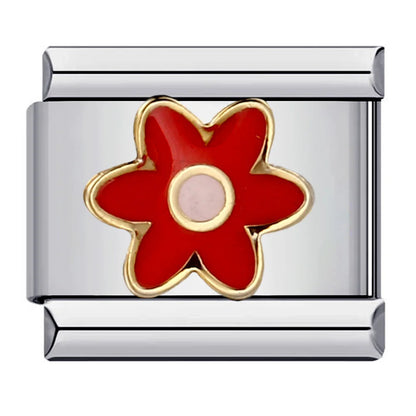 Flower Italian Charm Links 073