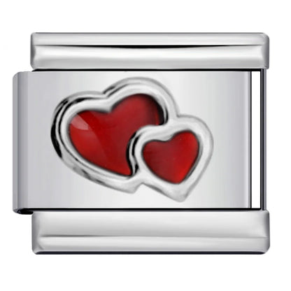 Heart Italian Charms Links 447