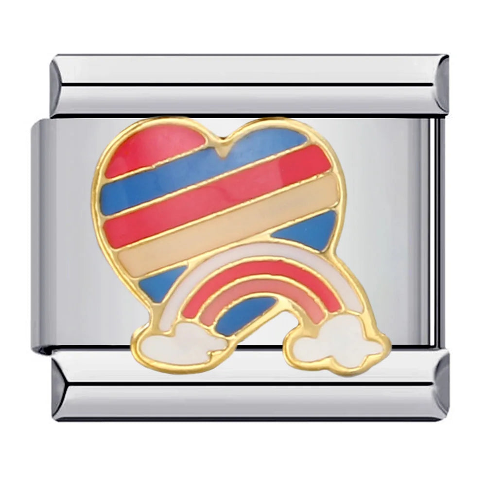 Rainbow Italian Charm Links 151