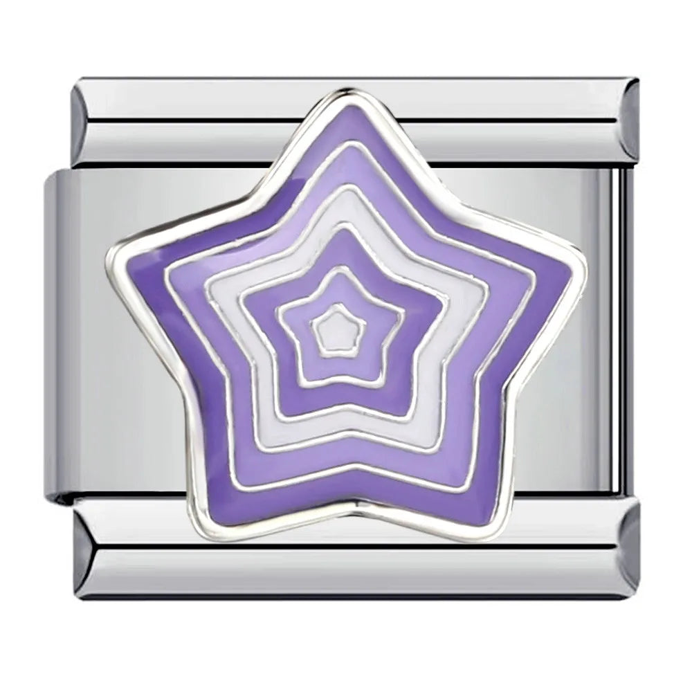 Purple Italian Charm Link 170