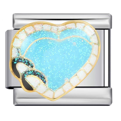 Heart Italian Charm Link 275