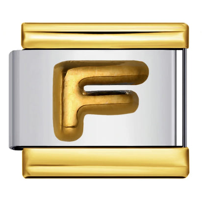 Gold Color 26 English Letters 340