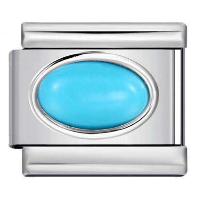 Blue Number 0-9 Italian Charm 306
