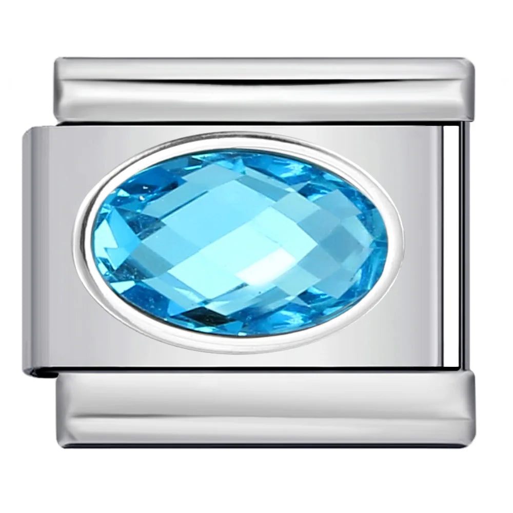 Zirconia Italian Charm Links 120