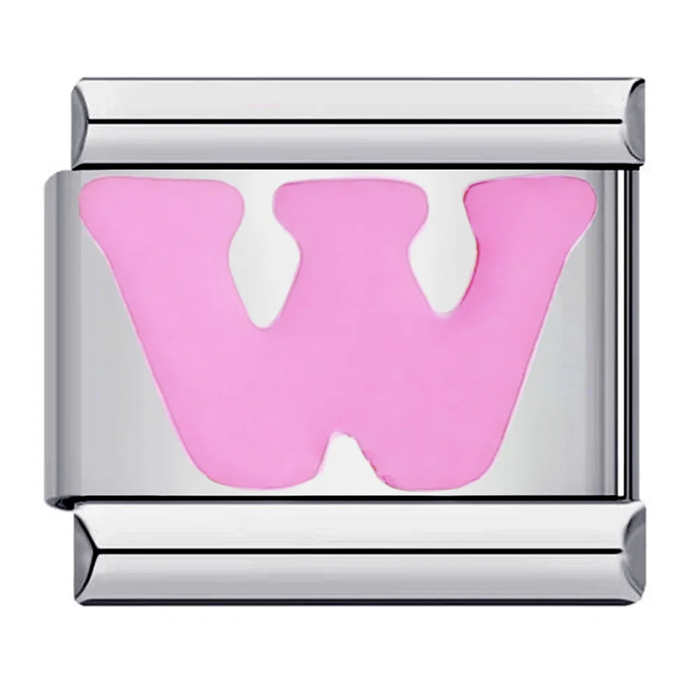 Pink Color 26 English Letters 018