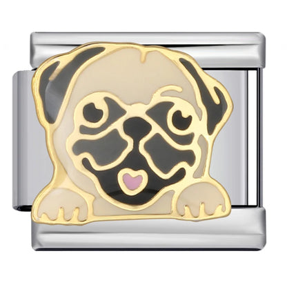 Dog Cat Italian Charm Link 167