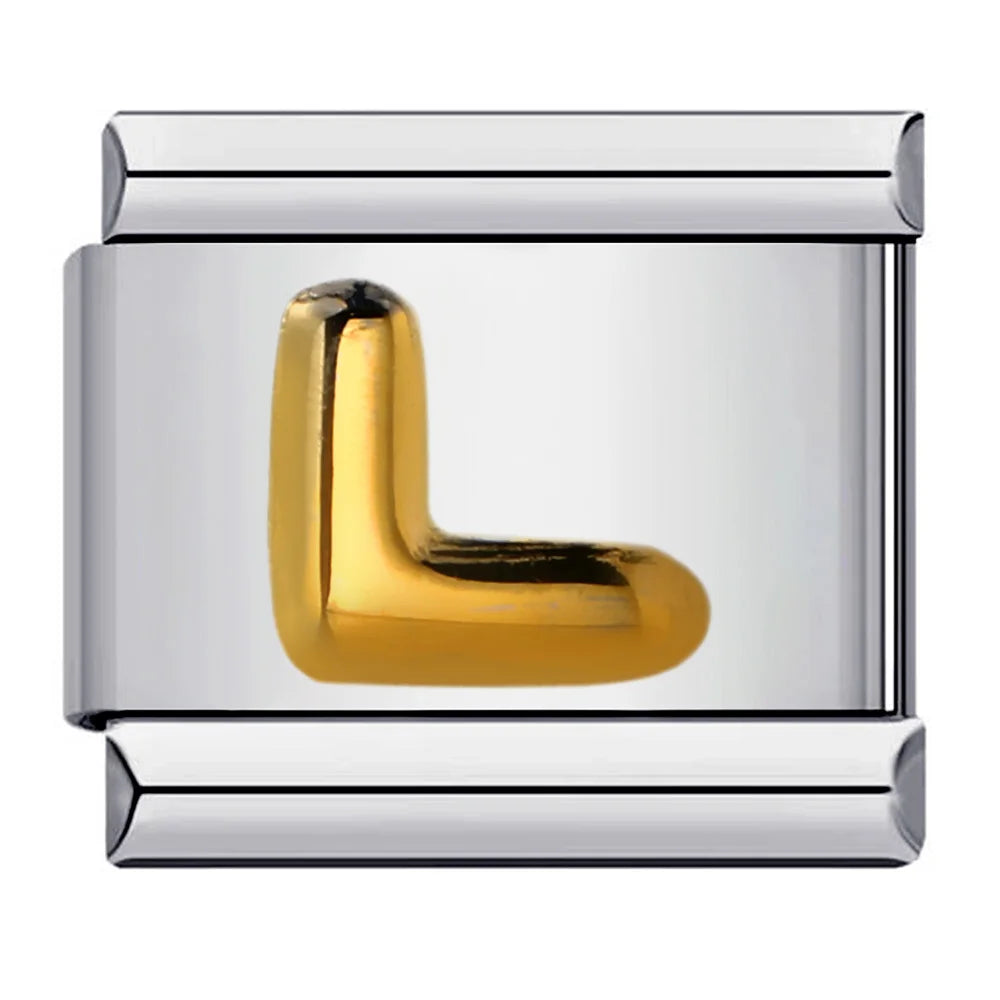 Gold Color 26 English Letters 064