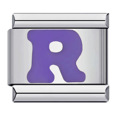 Purple Color 26 English Letters 017