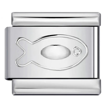 Laser Italian Charms Links 366