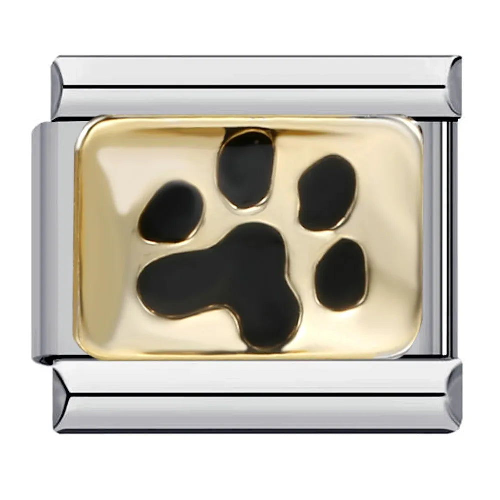 Dog Cat Italian Charm Link 167