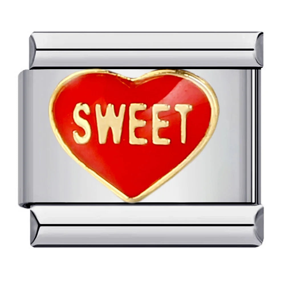 Words Italian Charm Links 079