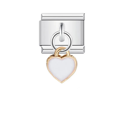 Heart Italian Charm Links 029