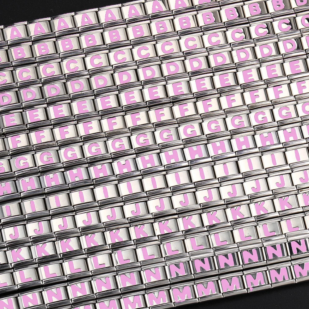 Pink 26 English Letters