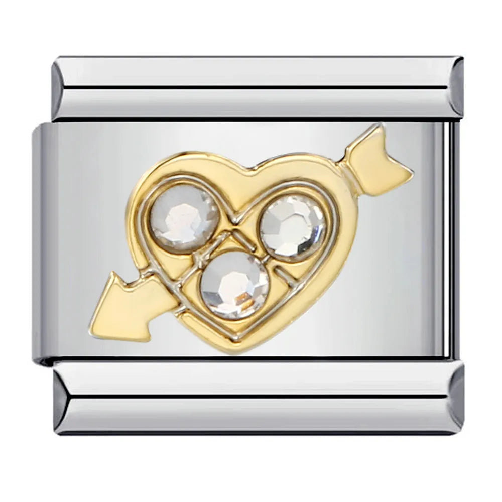 Heart Italian Charm Links 121