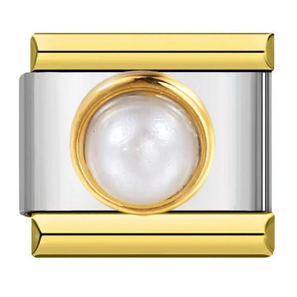 Zirconia Italian Charms Links 091