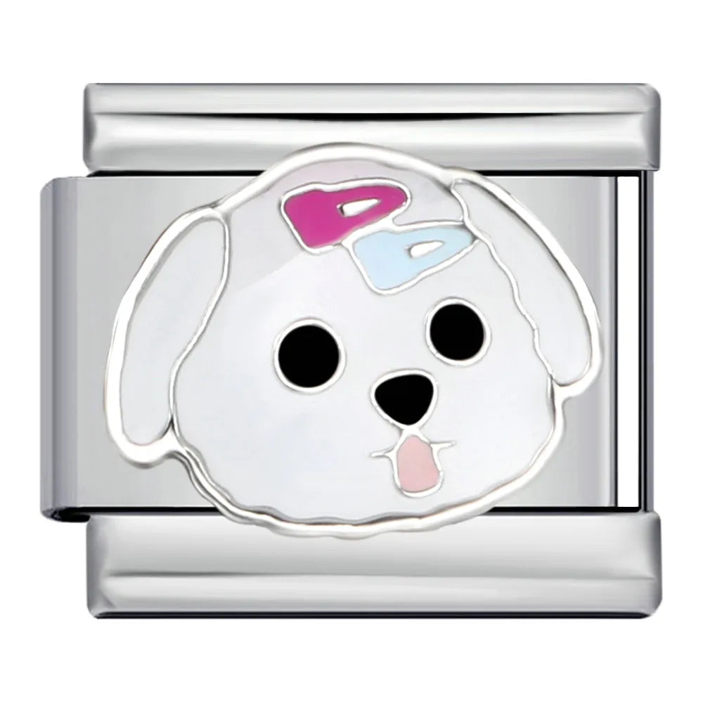 Pink Italian Charms Links 166