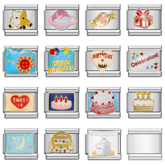 Birthday Italian Charm Links 153