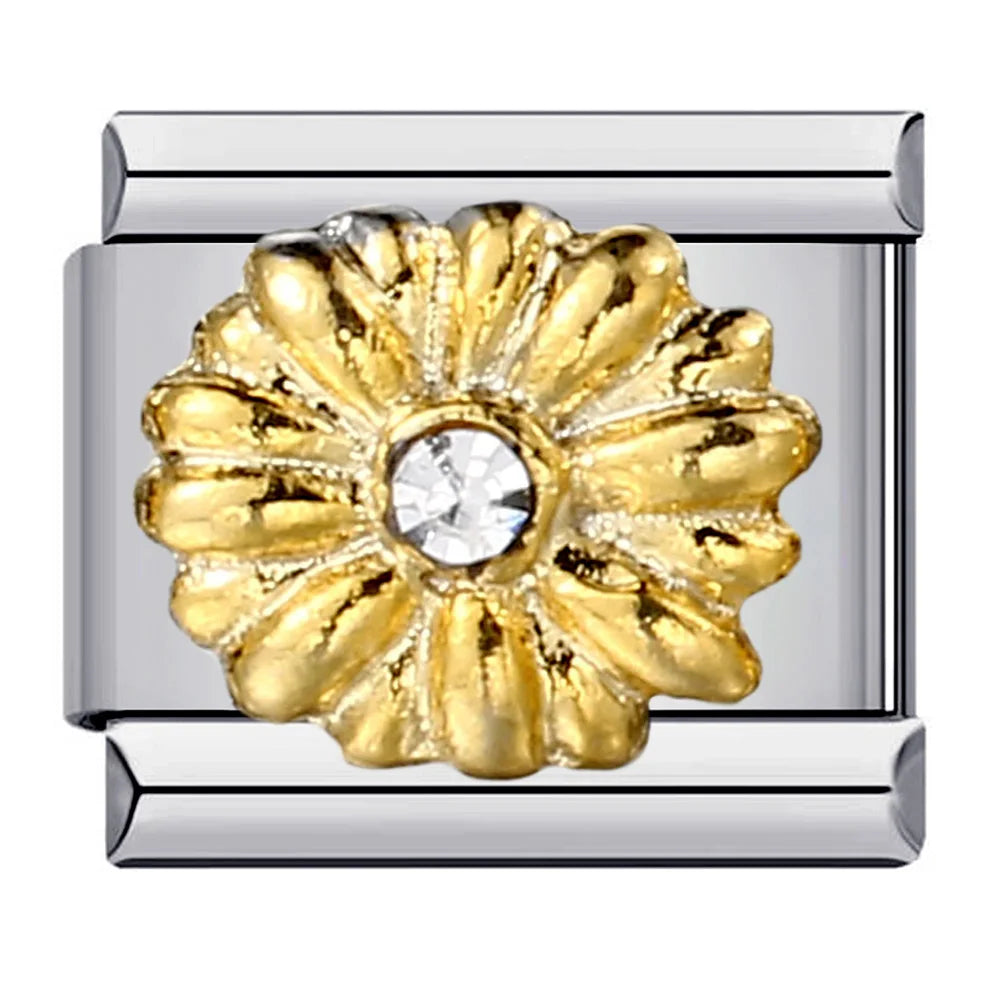 Flower Italian Charm Links 073