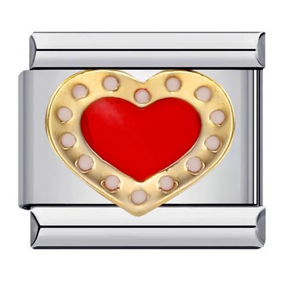 Heart Italian Charm Links 121