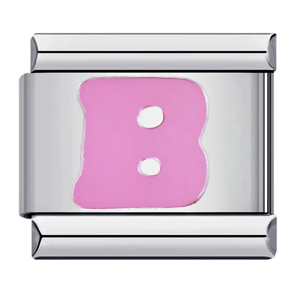 Pink Color 26 English Letters 018