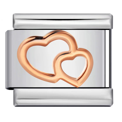 Heart Italian Charms Links 447