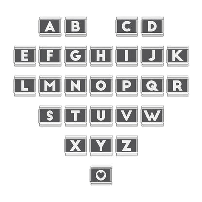 Laser 26 English Letters Charm 028