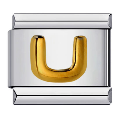 Gold Color 26 English Letters 064