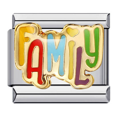 Words Italian Charm Link 328