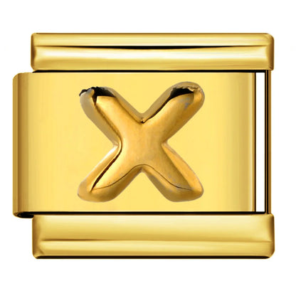 Gold Color 26 English Letters 336