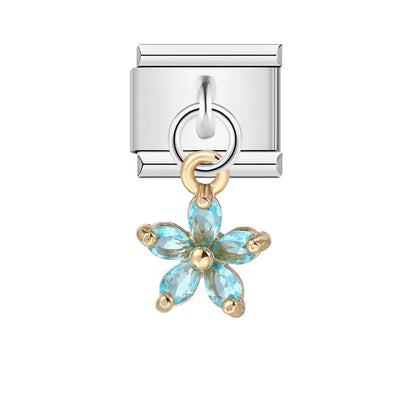 Blue Italian Charm Link 402