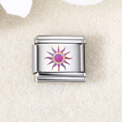 UV Laser Italian Charm Link 456