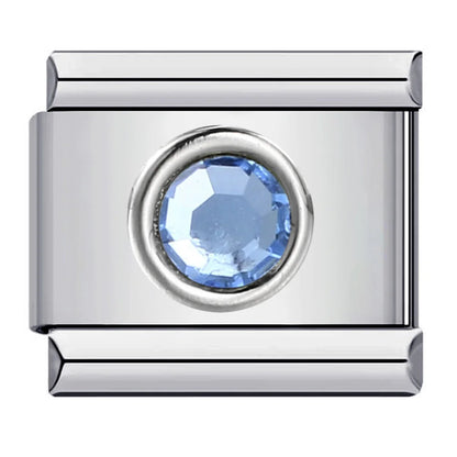Blue Italian Charm Link 402