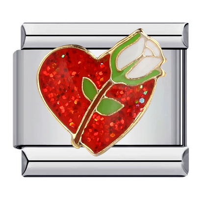 Flower Italian Charm Links 141