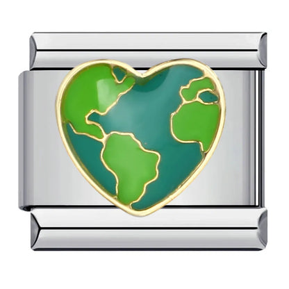 Heart Italian Charm Links 119