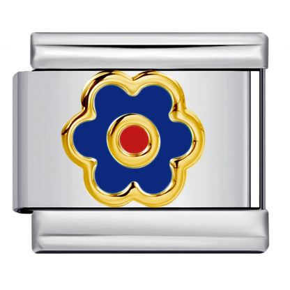 Flower Italian Charm Link 449