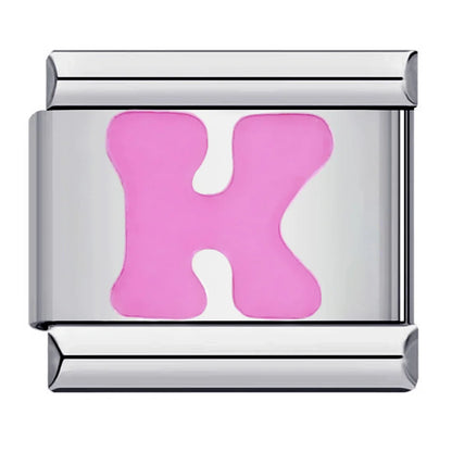 Pink Color 26 English Letters 018