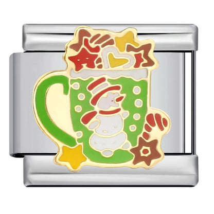 Christmas Italian Charm Link 187