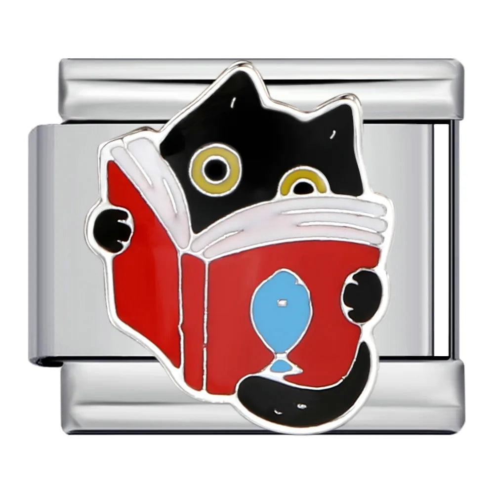Dog Cat Italian Charm Link 167