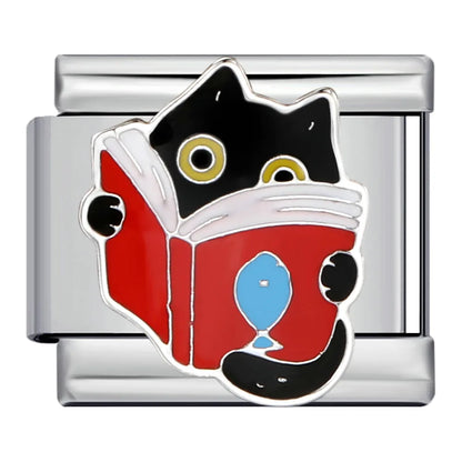Dog Cat Italian Charm Link 167