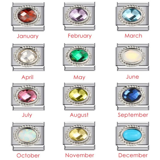 Zirconia Italian Charm Links 146