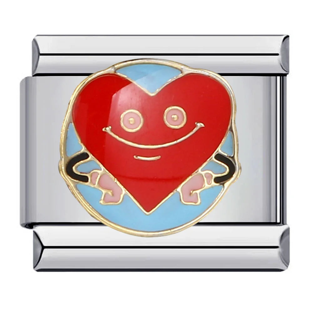 Heart Italian Charm Links 121
