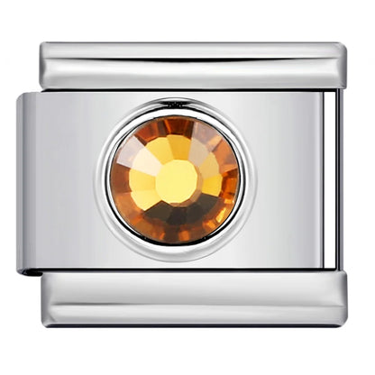 Colorful Zirconia Italian Charm 506