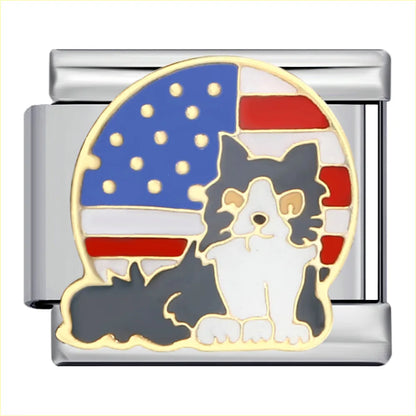 Cat Italian Charm Link 304