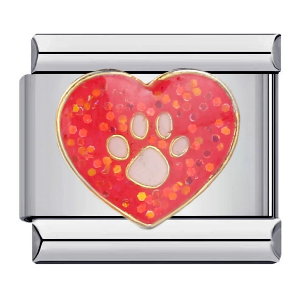 Paw Print Italian Charm 316