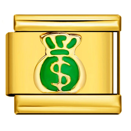 Gold Color Italian Charm 478
