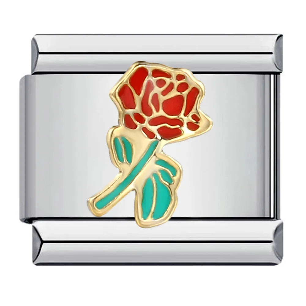 Flower Italian Charm Links 141