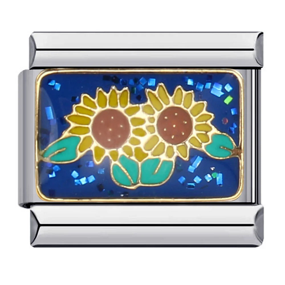 Flower Italian Charm Links 141