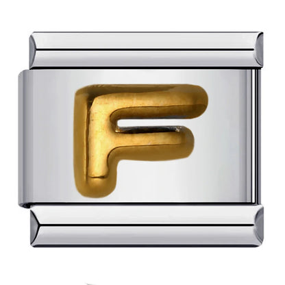 Gold Color 26 English Letters 064